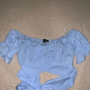 Sky Blue Cropped top